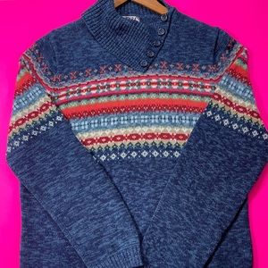 Vintage Turtleneck Cottage Style Sweater.